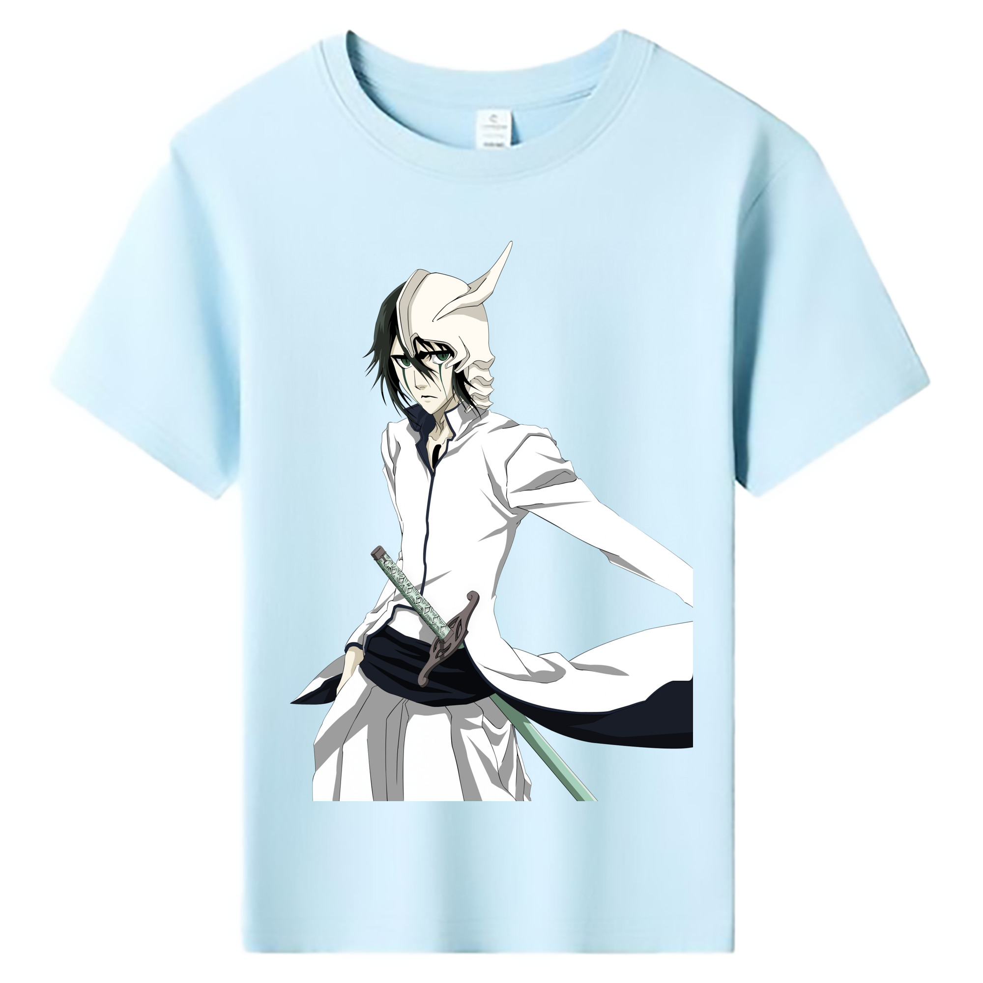 （画像用） ブリーチ ウルキオラ·シファー BLEACH Ulquiorra cifer 綿100％キッズTシャツ（フロントプリント）